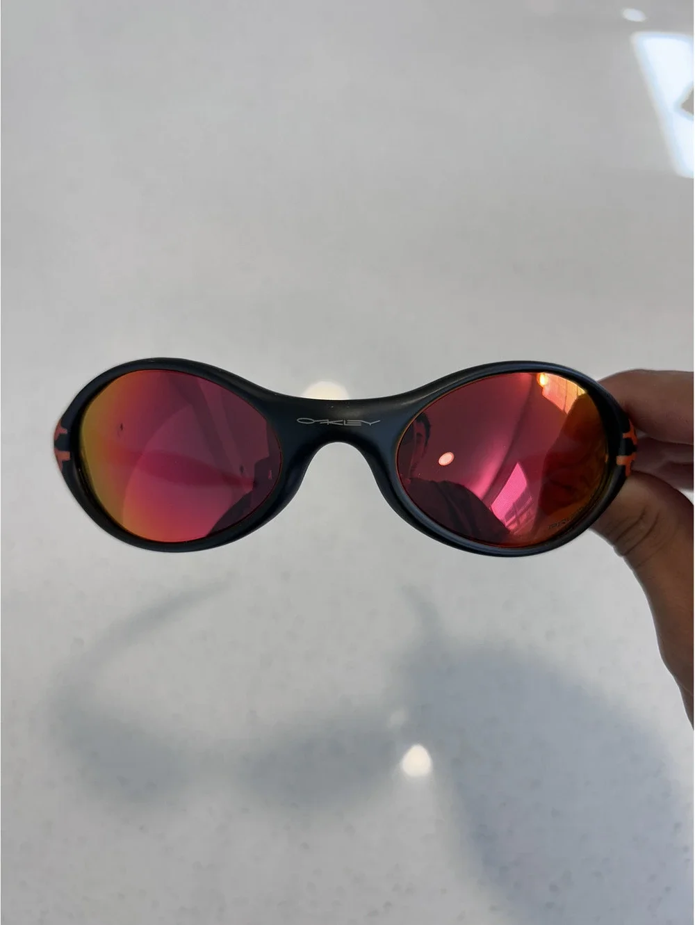 Red Flame Reflective Sunglasses